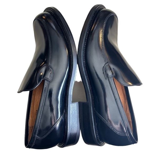 Banana Republic Men’s Black Italian Leather Loafers. Size 9 1/2D